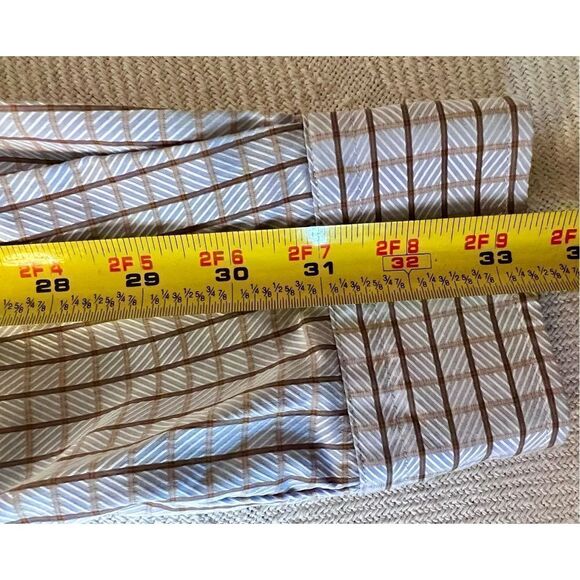 Faconnable France Dress Shirt Designer Plaid Long Sleeve Mens Size 3/15.5R - Picture 11 of 11